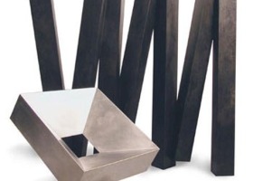 SIEGE CADRE INOX ET SCULPTURE SUITE N°7
