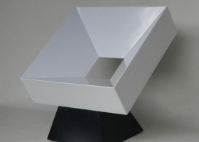 CADRE POLYESTER BLANC