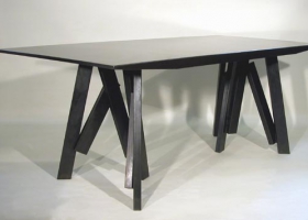 TABLE TRETEAUX BARRES